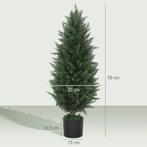 TRUUSK Kunstmatige Cypress 2-delige Set Groot 90 Cm Kunstpla, Verzenden, Nieuw