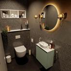 MONDIAZ FOWY toiletmeubel 50cm kleur army. Waskom positie, Ophalen of Verzenden, Nieuw, Bad