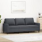 Luxe Fluweel Bank Grijs - 3 Zits | Tweedekansje | OP=OP, Huis en Inrichting, Banken | Bankstellen, 150 tot 200 cm, 75 tot 100 cm