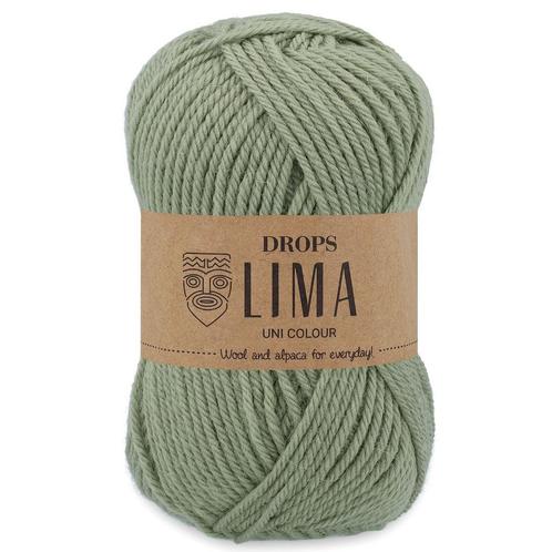 DROPS Lima Uni Colour - 9029 saliegroen - Wol Garen, Hobby en Vrije tijd, Breien en Haken, Ophalen of Verzenden
