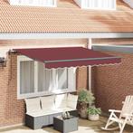 vidaXL Inklapbaar Zonnescherm Bordeauxrood 350 x 200 cm, Tuin en Terras, Zonneschermen, Verzenden, Nieuw