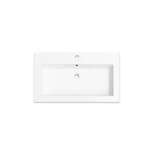 Sani Royal Wastafel Tendenza Mineraalmarmer Wit, Doe-het-zelf en Verbouw, Sanitair