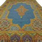 Perzisch tapijt- Kirman - 400x273 cm-Handgeknoopt vloerkleed, 200 cm of meer, 200 cm of meer, Blauw, Rechthoekig