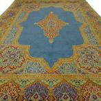 Perzisch tapijt- Kirman - 400x273 cm-Handgeknoopt vloerkleed, Huis en Inrichting, Stoffering | Tapijten en Kleden, Blauw, 200 cm of meer