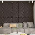 Akoestisch wandpaneel Vang 4-delig set 1,44 m² diagonaal eik, Huis en Inrichting, Woonaccessoires | Wanddecoraties, Verzenden