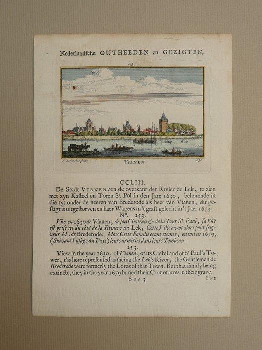 Nederland - Vianen; A. Rademaker. - Vianen - 1581-1600, Boeken, Atlassen en Landkaarten