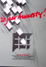 20 jaar Amnesty International op poster (lijst optie), Verzamelen, Posters, Verzenden, Nieuw, Overige onderwerpen, Met lijst