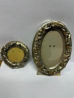 Lijst (2) - Metaal, Verzilverd - vergulde zilveren lijst