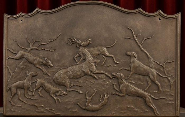 Openhaard accessoire - Gietijzer - Plaat van gietijzer, Antiek en Kunst, Curiosa en Brocante