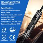 MC4 Solar Connector set - Zonnepaneel Stekker -  Male +, Hobby en Vrije tijd, Elektronica-componenten, Nieuw, Verzenden