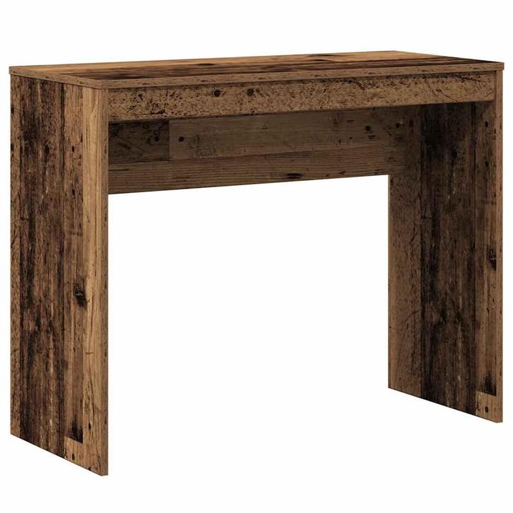 vidaXL Bureau 90x40x72 cm bewerkt hout oud houtkleurig, Huis en Inrichting, Bureaus, Nieuw, Verzenden