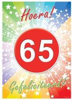 65 jaar verjaardag poster - 65 jaar versiering, Hobby en Vrije tijd, Feestartikelen, Nieuw, Ophalen of Verzenden