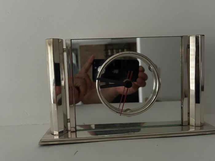 Klok - Christofle - Art Deco Verzilverd - 1970-1980, Antiek en Kunst, Antiek | Meubels | Tafels