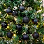 Christmas Gifts Zwarte kerstballen set - 6 cm - Onbreekba..., Ophalen of Verzenden, Nieuw
