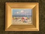 Niek van der Plas (1954) - Strandgezicht, Antiek en Kunst