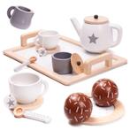 14 delige houten theeservies - koffieservies voor kinderen, Nieuw, Ophalen of Verzenden