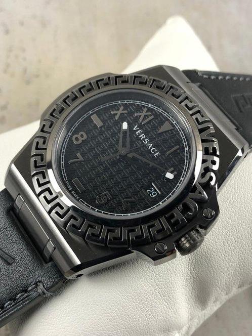 Versace - Greca Reaction Black - VE3I003 22 - Heren -, Sieraden, Tassen en Uiterlijk, Horloges | Heren