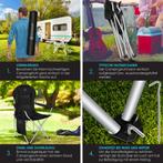 KESSER® Campingstoel - Visstoel - Vouwstoel - Zwart, Caravans en Kamperen, Verzenden, Zo goed als nieuw