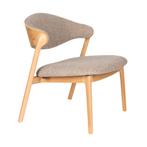 *WOONWINKEL* Dutchbone Babington Vintage Fauteuil Naturel, Huis en Inrichting, Verzenden, Nieuw, Stof