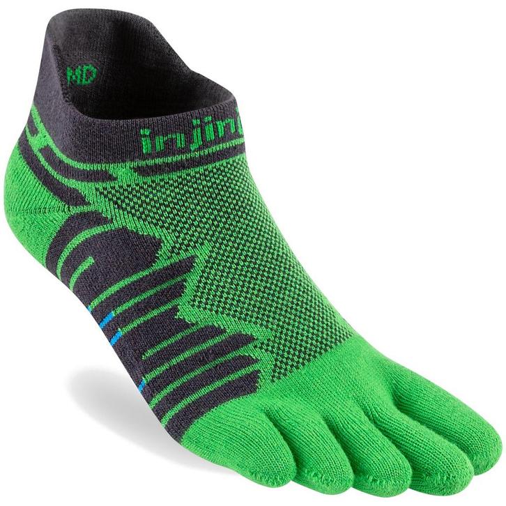 Injinji Ultra Run No-show teensokken  Grasgroen - 44-47, Sport en Fitness, Bergsport en Wandelen, Kleding, Nieuw, Verzenden