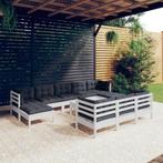 vidaXL 11-delige Loungeset met kussens massief grenenhout, Tuin en Terras, Tuinsets en Loungesets, Verzenden, Nieuw, Loungeset