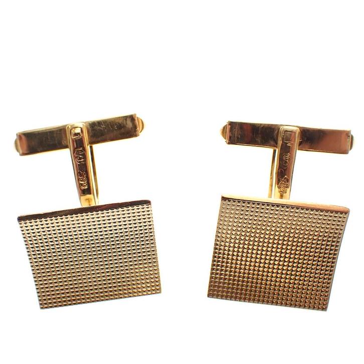 Gouden manchetknopen (mannen sieraad, manchetknoop), Sieraden, Tassen en Uiterlijk, Antieke sieraden, Goud, Ophalen of Verzenden