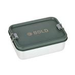Lässig Lunchbox Broodtrommel RVS Solid Bold dark olive, Verzenden, Nieuw