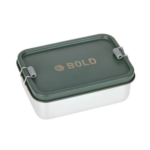 Lässig Lunchbox Broodtrommel RVS Solid Bold dark olive, Huis en Inrichting, Keuken | Servies, Verzenden