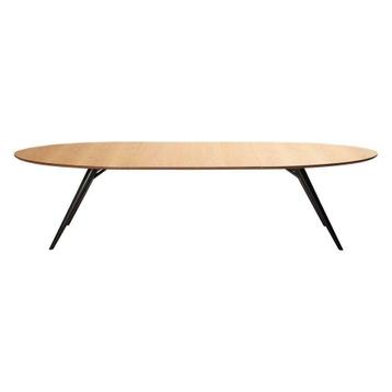 Uitschuiftafel Ovaal ECLIPSE: 200x110 met 2x50 cm tussenblad beschikbaar voor biedingen