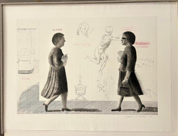 David Hockney (1937) - Omaggio a Michelangelo, Antiek en Kunst, Antiek | Overige Antiek