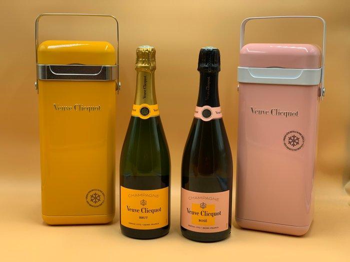 Veuve Clicquot, Cooler - Champagne Brut, Rosé - 2 Flessen, Verzamelen, Wijnen