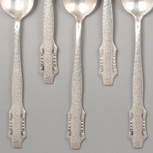 Gebr. T. & J. Huisman - Art Deco - Koffielepel (10) - .833, Antiek en Kunst, Antiek | Goud en Zilver