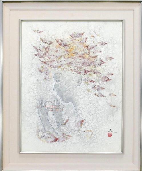 boeiende Japanse schilderkunst,  (een meisje dat, Antiek en Kunst, Antiek | Overige Antiek