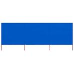 vidaXL Windscherm 3-panelen 400x80 cm stof azuurblauw, Verzenden, Nieuw