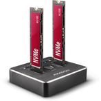 Axagon ADSA-M2C NVMe CLONE DUAL SSD Docking, Computers en Software, Harde schijven, Verzenden, Zo goed als nieuw