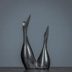 A Mutuke - sculptuur, Two elegant birds - 200 mm - Serpetine