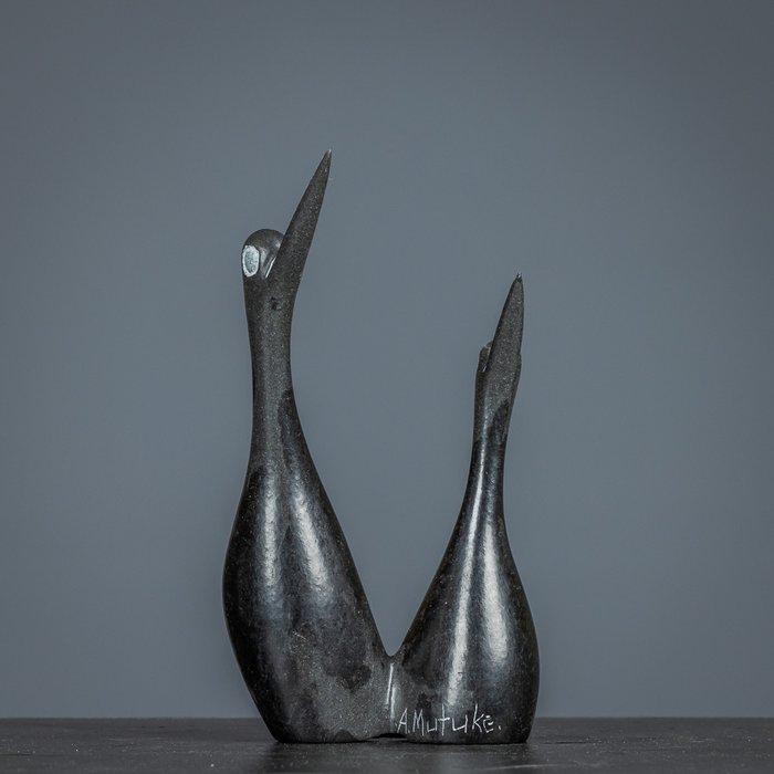 A Mutuke - sculptuur, Two elegant birds - 200 mm - Serpetine, Antiek en Kunst, Kunst | Designobjecten