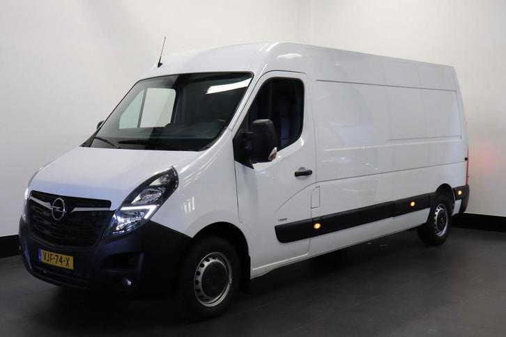 Opel Movano 2.3 Turbo 136PK L3H2 EURO 6, Auto's, Bestelauto's, Lease, Zwart, Handgeschakeld, Wit, Financial lease, Stof, Diesel