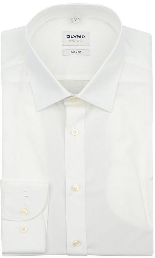OLYMP Level Five Overhemd Body-Fit Off White maat 44 Heren, Kleding | Heren, Overhemden, Wit, Nieuw, Verzenden