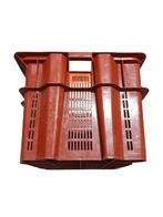 Nest-/stapelbak 800x600x440 mm, Geperforeerd, Rood, Gebruikt, Ophalen of Verzenden, Gebruikt