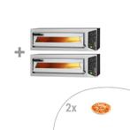 GGM Gastro | (2 stuks) Elektrische pizzaoven - 1+1x 35cm - |, Tuin en Terras, Pizzaovens, Verzenden, Nieuw, GGM Gastro