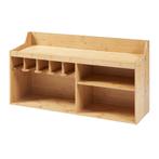 [en.casa] Gereedschap wandrek Gjemnes 86x25x45 cm bamboe, Verzenden, Nieuw