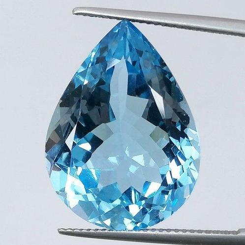 Blauw Topaas - 29.24 ct - Instituto Gemólogico Español (IGE), Sieraden, Tassen en Uiterlijk, Edelstenen