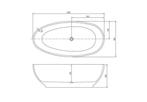 Vrijstaande Whirlpool Wiesbaden Ellips 180x90x58 cm, Doe-het-zelf en Verbouw, Sanitair, Ophalen of Verzenden, Nieuw