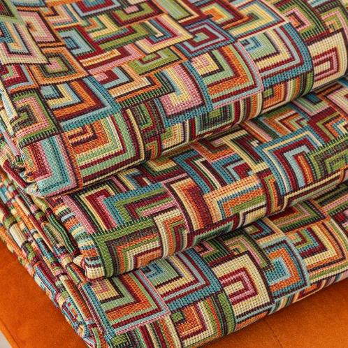 Gobelin stoffen geometrisch multicolor – hedendaags, Antiek en Kunst, Antiek | Kleden en Textiel