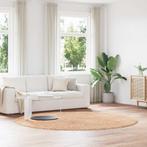 vidaXL Hoogpolig vloerkleed NAVARRA 240x240 cm polyester, Huis en Inrichting, Verzenden, Nieuw, Beige