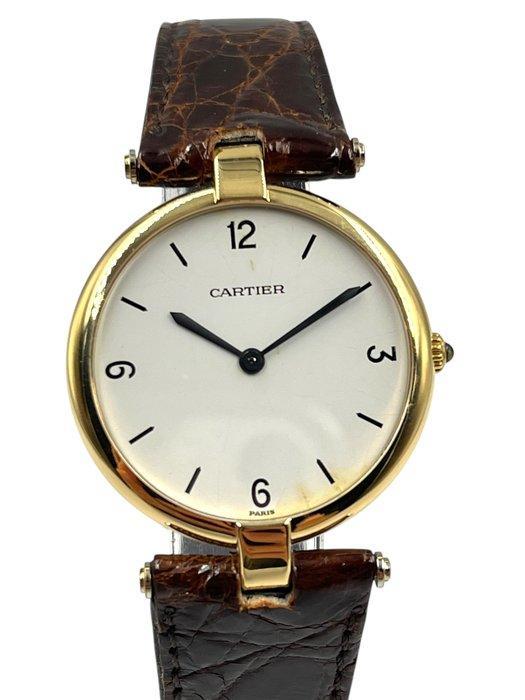 Cartier - Vendôme Ronde Louis Yellow Gold Thin - 8100 -, Sieraden, Tassen en Uiterlijk, Horloges | Heren