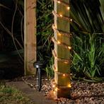 Solar lichtsnoer Manilla - 60 warm witte leds - 4.5 meter, Tuin en Terras, Buitenverlichting, Nieuw, Minder dan 50 watt, Overige materialen