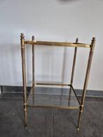 Wandtafel - Glas, Messing - Tavolo vintage stijl