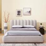 *WOONWINKEL* Bedframe Beige Boucle Gestoffeerd 180 X 200 Cm, Huis en Inrichting, Slaapkamer | Bedden, Verzenden, Nieuw, Beige